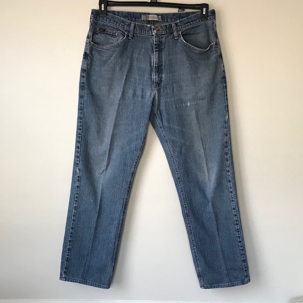 LEE MENS JEANS REGULAR FIT 38 X 32 BLUE JEANS